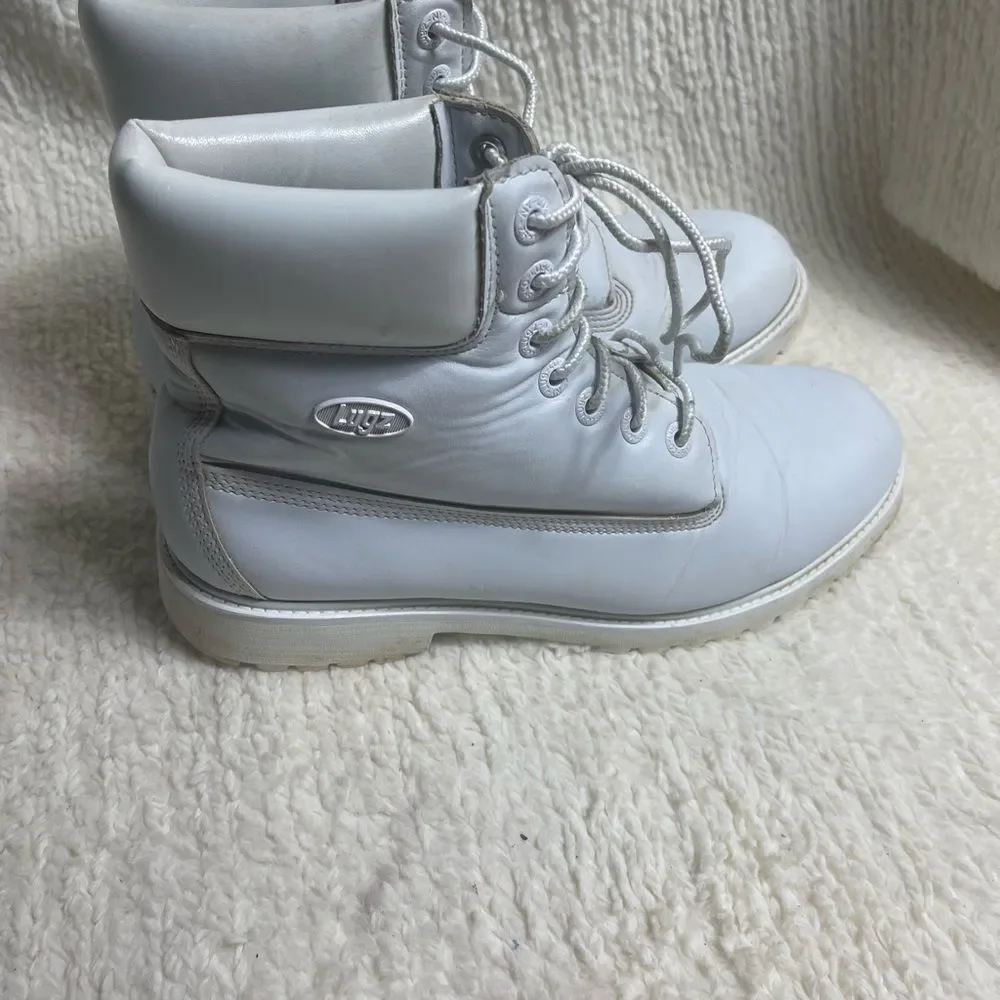 Lugz  Convoy Men’s synthetic White Lace-Up Boots SZ10